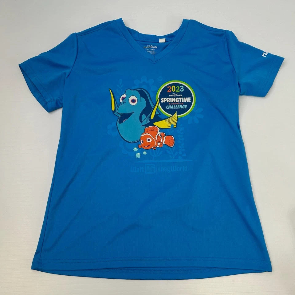 Camisa Dory Feminina Grande Corrida Disney 2023 Primavera Surpresa Desafio Nemo Ginásio Ni - Imagem 1 de 4