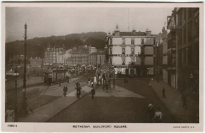 GUILDFORD SQUARE, ROTHESAY, TRAM - Bute Postal Impresión Rápida de Fotos Co Ltd - Imagen 1 de 2