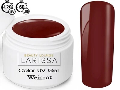 Color LED UV Gel 5 ml Farbgel French Modellage Nail Art Nagel Farbe Weinrot - Bild 1 von 4
