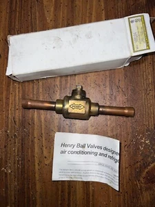 Superior No.586WA-6ST 3/8" Refrigerant Ball Valve NOS - Picture 1 of 1