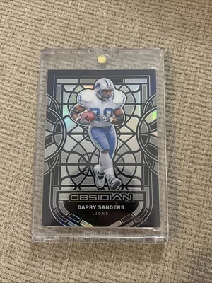 Vitral negro obsidiana Barry Sanders 2024 Panini SP Foto 1 de 3