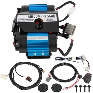 Compresor de aire doble de alto rendimiento para vehículo Air Horn 12V - Imagen 1 de 12