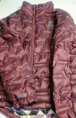 Gerry Welded Down Puffer Jacket Womens XL Maroon Packable Coat 650 Fillpower - Image 1 of 4
