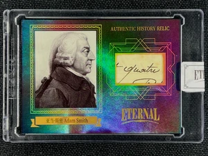 2024 Eternal Cut Celebrities Authentic History Relic Adam Smith 61/75 Sealed - Picture 1 of 2