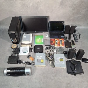 Job Lot Of Computer Kit Untested Bundle Of Technology Retro - Picture 1 of 19