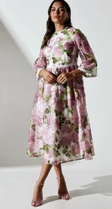 Coast Enchanting floral organza midi dress Size 16 - Picture 1 of 8