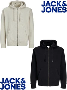 Jack & Jones Mens Zipped Hoodies, Pullover Hooded Sweatshirt for Men UK XS - 2XL - Picture 1 of 5
