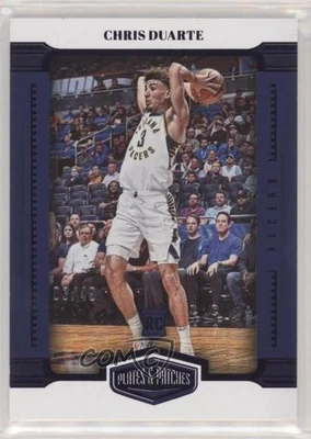 2021 Panini Chronicles Plates and Purple /49 Chris Duarte #411 Rookie Patch RC - Image 1 of 2