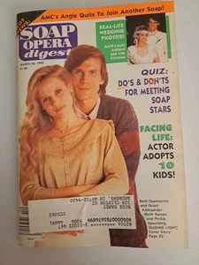 Soap Opera Digest March 20, 1990 With Address Label - Picture 1 of 10