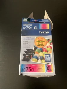 Original Brother LC75XL Cyan, Magenta, Yellow Ink Cartridges-LC753PKS -3 Pack - Picture 1 of 4