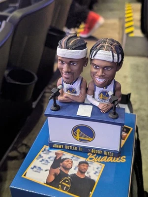 Golden State Warriors 2025 Jimmy Butler Buddy Hield  Bobblehead BEST BUDDIES (B) - Image 1 of 3