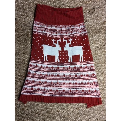 Blueberry Pet Red Reindeer Dog Christmas Sweater Knit Size 20" XXL. Dog Sweater - Image 1 of 4