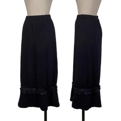 Falda tejida acanalada con dobladillo y volantes talla S-M (K-148280) Foto 1 de 4