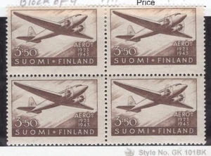 Finland Scott# C2 Block of 4 MH  - Picture 1 of 1