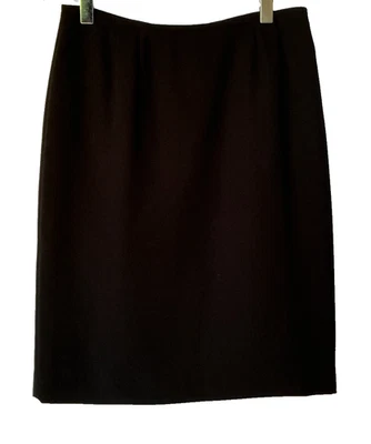Falda recta a lápiz forrada de poliéster negra talla 12 Jones Wear para mujer Foto 1 de 4