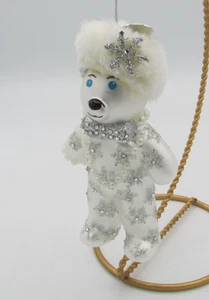 2015 St Jude weißer Bär Schneeflocke HSN Künstler signiert Polar Weihnachtsschmuck - Bild 1 von 10