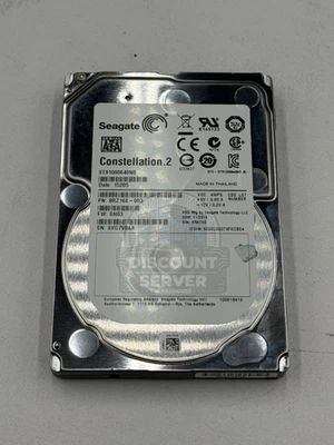SEAGATE Constellation.2 1TB 7.2K 6G SATA 2.5" ST91000640NS 9RZ168-003 Grace C - Image 1 of 4