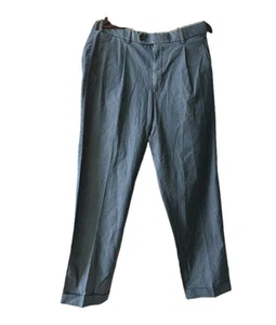 Pantalones HILTL Para Hombres Morello-U Calce Clásico Azul Talla W38 L34 54 Algodón Turn Ups - Imagen 1 de 13
