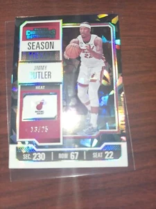 Jimmy Butler 2023-24 Panini Contenders/25 boleto de temporada Cracked Ice Heat #69 - Imagen 1 de 2
