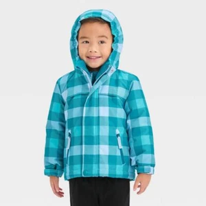 Cat & Jack Toddler Kids Zip-Up Winter Puffer Windbreaker 3-In-1 Jacket - Picture 1 of 28