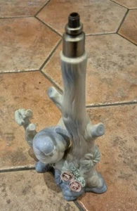 PORCEVAL VILLAMARCHANTE VALENCIA HAND PAINTED BIRD ON A BRANCH LAMP BASE - Picture 1 of 7