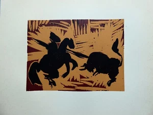 Pablo Picasso - Banderillas , Linolschnitt 1962 - Picture 1 of 5