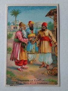 CHROMO IMAGE CHOCOLAT HASSAN LE CORDIER SADI SAAD ET LE CORDIER SERIE 5445: 1 - Foto 1 di 2