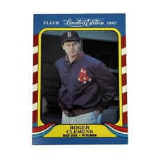 1987 Fleer Limited Edition #9 Roger Clemens Boston Red Sox Baseball Card