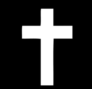 16x16 CM CROSS Shaped Decal (christian car decal faith lord Jesus Is King) 3pcs - Picture 1 of 4