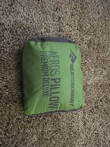 Sea to Summit Aeros Premium Deluxe Inflatable Pillow Lime Green  Used