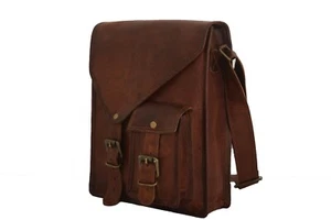 Bolso bandolera mensajero de cuero real de 11 pulgadas para iPad/pestaña - Imagen 1 de 4