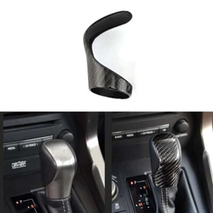 Real Carbon Fiber Gear Shift Head Knob Cover Trim Fit For Lexus G350 GS450H - Picture 1 of 8