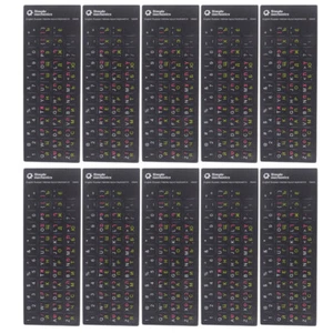 10 Sheets Mehrsprachige Tastaturaufkleber Russische Tastaturabdeckung - Bild 1 von 12