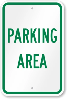 BANGIN' MEATS Parking Area Sign Weatherproof Aluminum 8"x12"