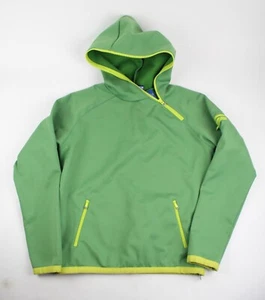 Lithic Gear Women's Full Zip Soft Shell Jacket Size M Green Yellow Trim/Zipper - Picture 1 of 12