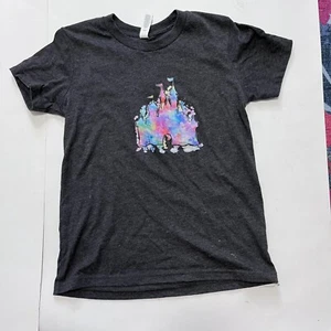 Bella Canvas Disney World Adult Shirt M Cinderella Castle Watercolor  Mommy & me - Picture 1 of 4