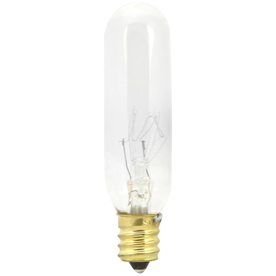 10Pack Tubular Light Bulb, Clear Tube T6 Bulb, 25W, 2600K, 180LM, T6 E12, 120V - Image 1 of 1