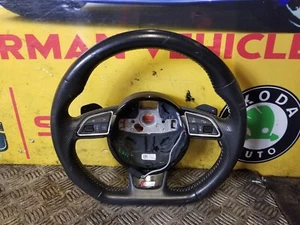 VOLANTE AUDI FONDO PIATTO CON PADDLE SHIFTERS SENZA AIRBAG 8XA419091F - Foto 1 di 12