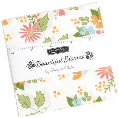 Bountiful Blooms Moda Charm Pack 42 100% Cotton 5" Precut Fabric Quilt Squares - Image 1 of 2
