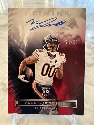 2022 Panini Origins Velus Jones Jr. Rookie On Card Auto! 23/99! Chicago Bears - Image 1 of 2