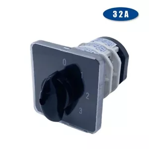 Rotary Cam Switch Four Position Three Poles Silver Contact 0-3 Selector 32A - Picture 1 of 14
