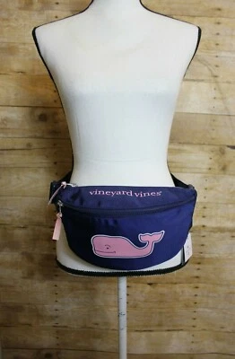Vineyard Vines for Target Navy Pink Whale Adjustable Waist Fanny Pack Pockets  - Image 1 of 4