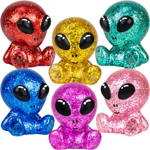 Vinilo de 2,5 pulgadas GLITTER ALIEN estilo patos de goma: dorado, rojo, azul y ¡¡MÁS!!! - Imagen 1 de 11