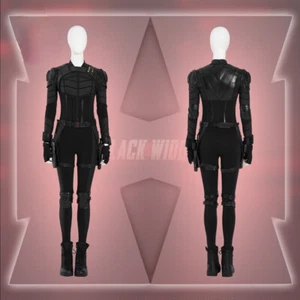 Black Widow Yelena Belova Cosplay Costume Black Halloween Outfit Any Size - Picture 1 of 17