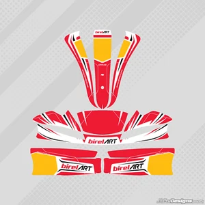 BIRELART 2023 KG MK20 / FREELINE STYLE FULL KART STICKER KIT - JakeDesigns - Picture 1 of 1