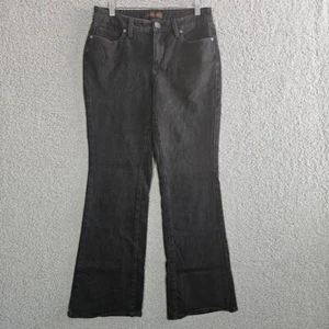 Coldwater Creek Bootcut Jeans Womens 8P Petite Black Denim Mid Rise Pockets - Picture 1 of 11