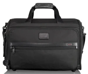 Tumi Alpha 2 gerahmte weiche Seesack Seesack ballistisch Nylon schwarz 22126D 545 $ NEU - Bild 1 von 20