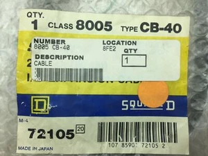 Square D 8005 CB-40 SY/MAX  I/O Expansion Cable Series A1 20 Inch 72105 - Picture 1 of 5