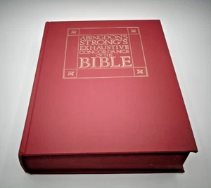 Abingdon's Strong's Exhaustive Concordance of the Bible w Key Word Comparison - Picture 1 of 15