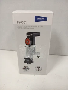 Soporte de abrazadera de teléfono de metal Neewer PA001 con montaje de zapata fría - Imagen 1 de 3